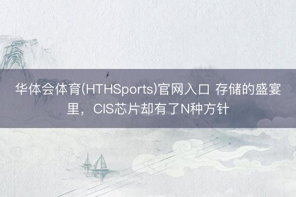 华体会体育(HTHSports)官网入口 存储的盛宴里,CIS芯片却有了N种方针