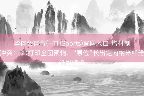 华体会体育(HTHSports)官网入口 增材制造新冲突:3D打印全团聚物,“原位”长出定向纳米纤维陶瓷