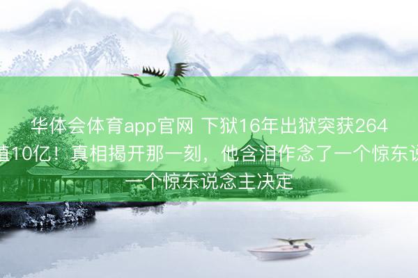 华体会体育app官网 下狱16年出狱突获264套房，价值10亿！真相揭开那一刻，他含泪作念了一个惊东说念主决定